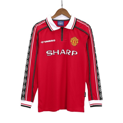 Retro Jersey Manchester United Home Long Sleeve 1998/99