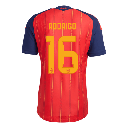 Spain RODRIGO 16 Home Authentic Player Jersey World Cup 2026 - Champion