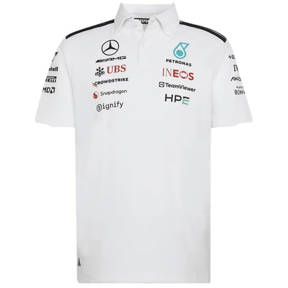 Mercedes AMG Petronas F1 2026 Team Polo White