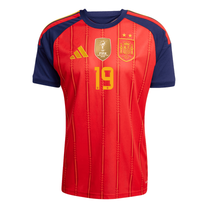 Spain LAMINE YAMAL 19 Home Fan Jersey World Cup 2026 - Champion