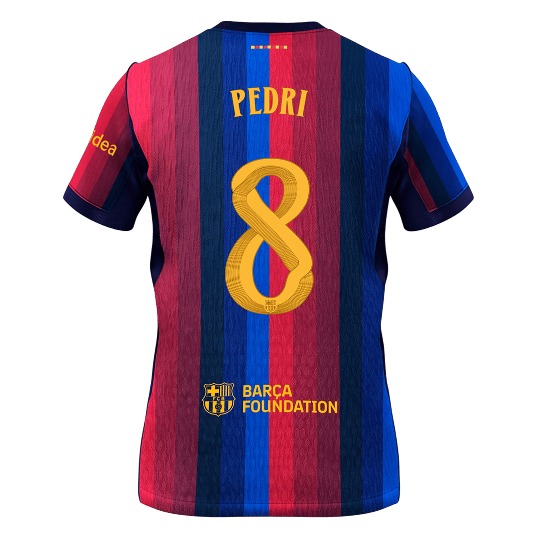 PEDRI #8 Barcelona Home Soccer Jersey 2026/27 - UCL