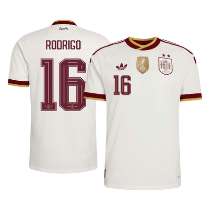 Spain RODRIGO 16 Away Authentic Player Jersey World Cup 2026 - Champion