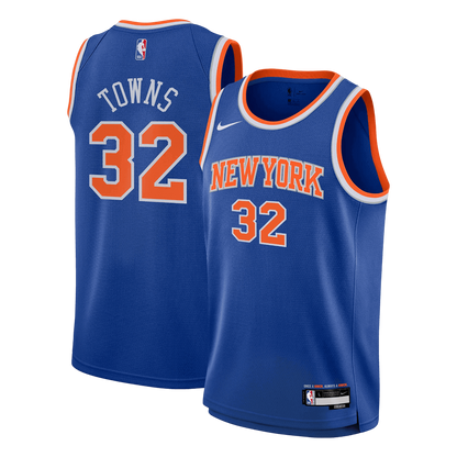 TOWNS #32 New York Knicks Swingman NBA Jersey - Icon Edition
