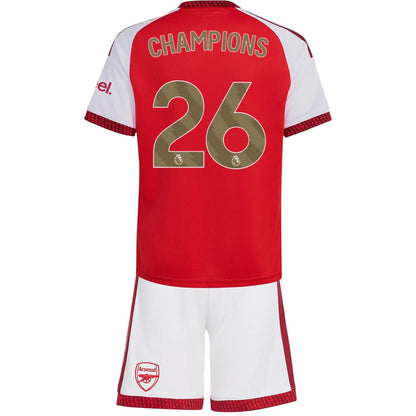 CHAMPIONS #26 Arsenal Home Kids Soccer Jerseys Kit 2026/27