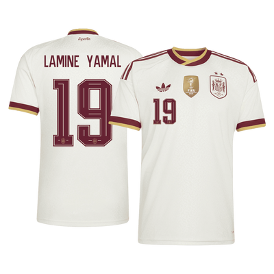 Spain LAMINE YAMAL 19 Away Authentic Player Jersey World Cup 2026 - Champion