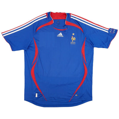 France Home Retro Jersey World Cup 2006