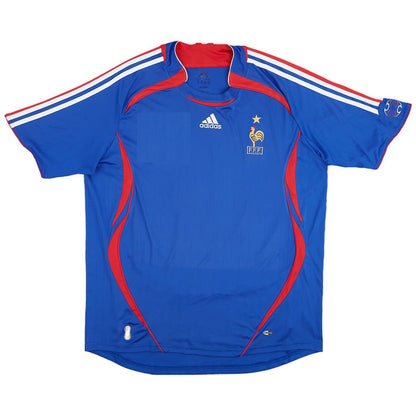 France Home Retro Jersey World Cup 2006