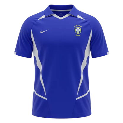 Retro Soccer Jersey Brazil Away 2002