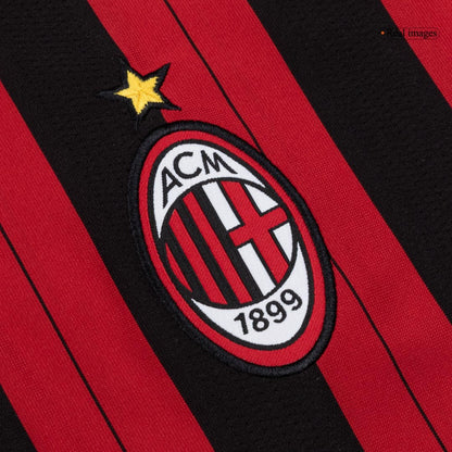 AC Milan Home Retro Soccer Jersey Long Sleeve 2013/14