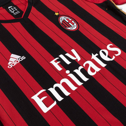 AC Milan Home Retro Soccer Jersey Long Sleeve 2013/14